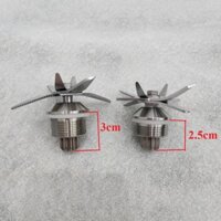 Cụm dao 6, 8 lưỡi thép không gỉ máy xay sinh tố công nghiệp củ dài 3cm, củ ngắn 2.5cm vát 2 bên