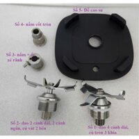 Cụm dao, nấm, đế cao su Máy xay công nghiệp cao cấp Promix PM 819B phụ kiện thay thế