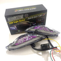 Cụm đèn led mí xi nhan audi kèm công tắc haza xe Wave cực đẹp