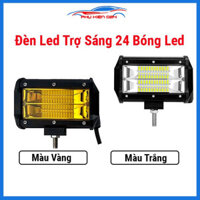 Cụm đèn Led trợ sáng ô tô, 24 bóng Led siêu sáng 2 hàng dài 15cm  9-32V chất lượng tốt