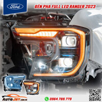 CỤM ĐÈN PHA FULL LED 2 PROJECTOR PHONG CÁCH MATRIX CHO FORD RANGER 2023