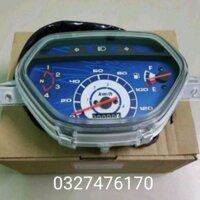 Cụm đồng hồ công tơ mét xe WAVE thái 2004 nền xanh zin