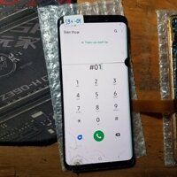 Cụm màn hình liền khung Samsung S9+ bị lỗi vỡ đốm sọc, hiển thị và cảm ứng còn tốt dùng để test main