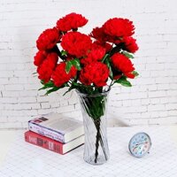 Cụm mẫu đơn, hoa giả decor 8 bông to dùng để trang trí nhà cửa, quán cà phê