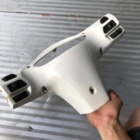 Cụm nhựa gáy màu trắng, kèm nút điều khiển, hàng zin tháo xe SYM Attila Elizabeth 125 xăng cơ