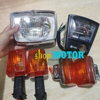 Cụm pha đèn trước  Bộ xi nhan Trước sau  Đồng hồ xe CUB 82