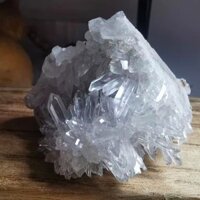 Cụm thạch anh trong suốt Cụm pha lê tự nhiên Pha lê trắng Đá thô Hoa cúc Thạch anh chữa bệnh Pha lê Trang trí nhà & văn phòng Màn hình pha lê