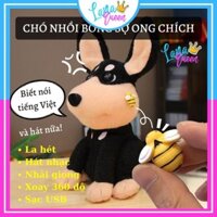 Cún Con Sợ Ong Chích, Cún Điện Tử Nhồi Bông Biết Hát Và Nhái Giọng Nói Kể Cả Tiếng Việt - Lana Queen