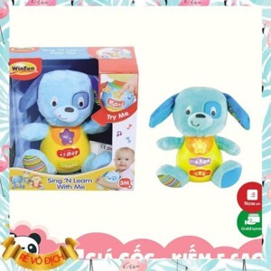 Cún con xinh xắn đáng yêu có đèn nhạc Winfun 0686
