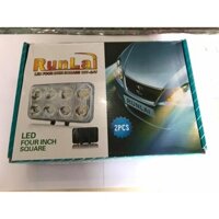 cung cấp Đèn gầm 8 mắt vàng lồi Runlai Đèn Gầm led Bar siêu sáng 8 mắt mèo runlai vàng