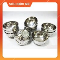 cung cấp sỉ lẻ {Sỉ} combo 10 Bát cơm inox xoắn 2 lớp {shop yêu thích} hàng chuẩn đẹp dễ dùng