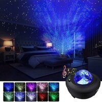 Cung cấp xuyên biên giới Bầu trời đầy sao Đèn chiếu hoa văn nước USB Bluetooth Âm nhạc Ánh sáng khí quyển Đơn xanh Laser Sta