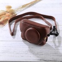Cùng ngày Vận chuyển Túi đựng máy ảnh da PU phong cách cổ điển có dây đeo cho Sony RX100 M3 / M4 / M5