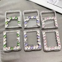Cứng Ốp Điện Thoại Nắp Gập Đính Đá Lấp Lánh Cho samsung z flip 4 3 samsung z flip 5 z3 z4 z5