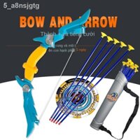 ♗✘✗[Cung tên gửi mục tiêu] Cung tên đồ chơi lớn của trẻ em bé trai bố mẹ-con bắn súng gấp biến dạng thể thao bắn cung cố