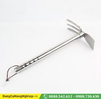 Cuốc cào xới đất 2 chức năng Inox