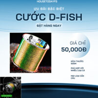 Cước câu cá tàng hình 500m D-FISH dây 100% Nylon Super power siêu bền Đủ size