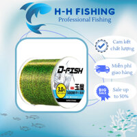 Cước câu cá tàng hình D-Fish 500m cao cấp số 2-3-4-5-6-7-8, Cước câu cá Nhật Bản cao cấp, Cước câu cá siêu bền giá rẻ