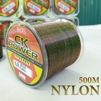 Cước câu cá tàng hình dây câu cá 100% Nylon CK power tải cá tốt dùng làm dây trục câu cá CK-500
