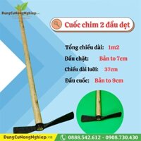 Cuốc chim lớn làm vườn cán gỗ 120cm