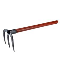 Cuốc nhỏ, làm vườn rau gia đình, cào nhỏ, xới đất, cào ba răng, dụng cụ đào nông nghiệp hai răng, l