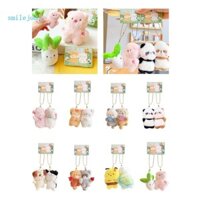 [Cười *] Móc khóa mặt dây chuyền búp bê gấu con Đồ chơi từ tính quyến rũ đáng yêu cho bạn gái