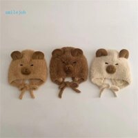 [Cười *] Mũ mùa đông Mũ len cho bé Trượt tuyết Cắm trại Mũ ấm áp Mũ móc Mũ trẻ sơ sinh