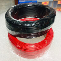 Cuộn 100 Mét dây điện đơn 0.5mm màu đỏ đen lõi đồng nhiều sợi
