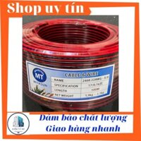 Cuộn 100 mét Dây loa vi tính loại lớn cam kết đồng 100%, dùng làm dây loa, amply (giá 100 mét nặng khoảng 2kg )