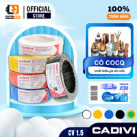 [Cuộn 100m] Dây cáp điện Cadivi CV 1.5 - 0,6/1kV đơn lõi cứng chính hãng