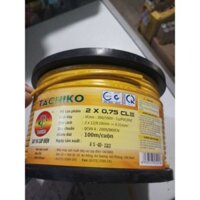 cuộn 100m dây điện 2 lõi mềm tachiko 0.75 như hình