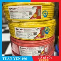 CUỘN 100M- DÂY ĐIỆN ĐÔI BỌC DẸP 2X2.5 CADIVI VCmo 2X2.5 - HÀNG CHÍNH HÃNG
