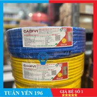 CUỘN 100M- Dây điện đôi bọc dẹp 2x4.0 Cadivi 2 lớp vỏ - dây điện mềm dẹp 2 lớp vỏ an toàn