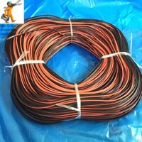 Cuộn 100m dây điện đôi đỏ đen 24 AWG lõi 11 sợi