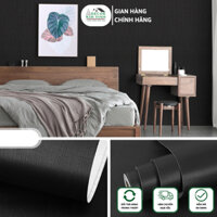 Cuộn 10m Decal Giấy Dán Tường Màu Đen Nhám Keo Sẵn Khổ Rộng 60cm