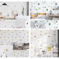CUỘN 10M - GIẤY DÁN TƯỜNG XỐP MẪU HỌA TIẾT DỄ THƯƠNG CUTE A001