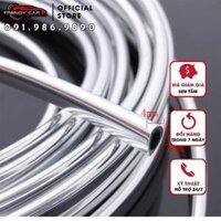 Cuộn 10m Nẹp Viền Cửa Ô Tô Chữ U Mạ Crom Màu Bạc mạ 2 mặt CAO CẤP Trang Trí và Bảo Vệ Cửa Xe Hoàn Hảo
