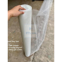 Cuộn 1x50m Lưới thủy tinh 3x3 khổ rộng 1m gia cố chống thấm, vữa trát, cán nền. Sợi dai chắc, tỉ trọng 45g/m2
