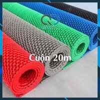 Cuộn 20m Thảm Nhựa Lưới Chống Trơn Trượt - Thảm Dày PVC Lót Sàn Nhà Tắm, Hồ Bơi [Khổ 90cm]