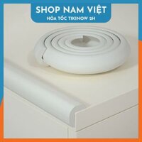 Cuộn 2m Mút Xốp Bọc Cạnh Bàn Ghế Giường Tủ Bảo Vệ An Toàn Cho Bé - Trắng ngà L