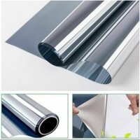Cuộn 3 Mét Dài Dán Kính Cách Nhiệt, Phim Dán Kính Phản Quang 1 Chiều, Chống Nắng Nóng, Ngăn Tia Uv Khổ 90cm