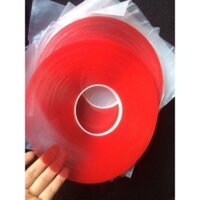 Cuộn 30 Mét Băng Keo 3M Hai Mặt Trong Suốt, Siêu Chắc Bản 1cm, 2cm Chuyên Cụng Cho ô tô, Gia Đình