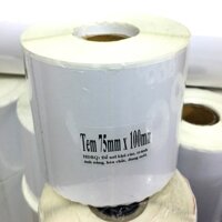 Cuộn 300 Tem Decal In Nhiệt 75X100Mm Chuyên Dùng In Đơn Tmđt, Tem Mã Vạch, Phiếu Gửi Hàng