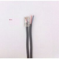Cuộn 40m dây cáp mạng trục đồng 4 lõi bấm sẵn 2 đầu