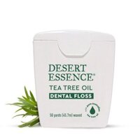 CUỘN 45m CHỈ NHA KHOA PHỦ TINH DẦU TRÀM TRÀ ÚC - SÁP ONG TỰ NHIÊN BẢO VỆ NƯỚU Desert Essence Tea Tree Oil Dental Floss