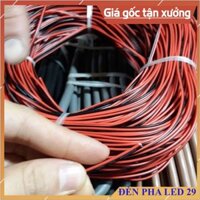 Cuộn 50 mét dây điện đôi đen đỏ đủ loại 18AWG đến 26AWG Lõi 0.2mm, 0.3mm, 0.5mm, 0.75mm