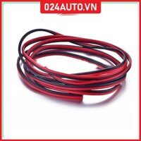 Cuộn 50 mét dây điện đôi đen đỏ lõi 0.2mm nhiều sợi