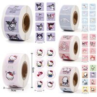 Cuộn 500 Miếng Dán Trang Trí Hình sanrio hello kitty melody kuromi cinnamoroll
