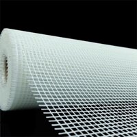 Cuộn 50m Rộng 1m Lưới Sợi Thủy Tinh 5x5 Loại Tốt Tô Trát Chống Thấm Chống Nứt Gia Cường - Minh Lý