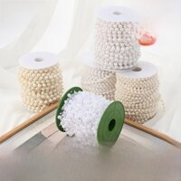 [Cuộn 60m] Dây nhựa ngọc hạt 3mm xen kẽ hạt 6mm ✨phụ kiện gói quà, bó hoa tươi xinh xắn dễ sử dụng